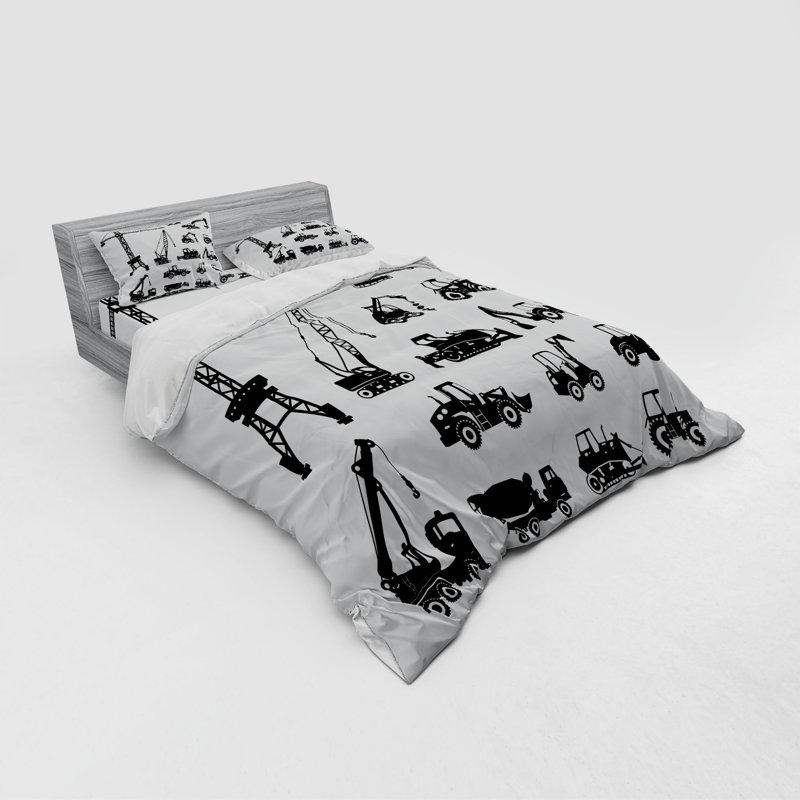 Modern & Contemporary Polyester Duvet Cover, Queen Duvet Cover + 3 Additional Pieces