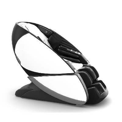 Fauteuil de massage Super Novo X de Humain Touch - Ensemble de coussins blancs SofHyde avec panneaux de porte
