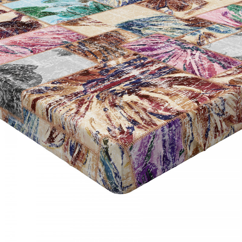 Microfiber Floral Fitted Sheet, Full Fitted Sheet