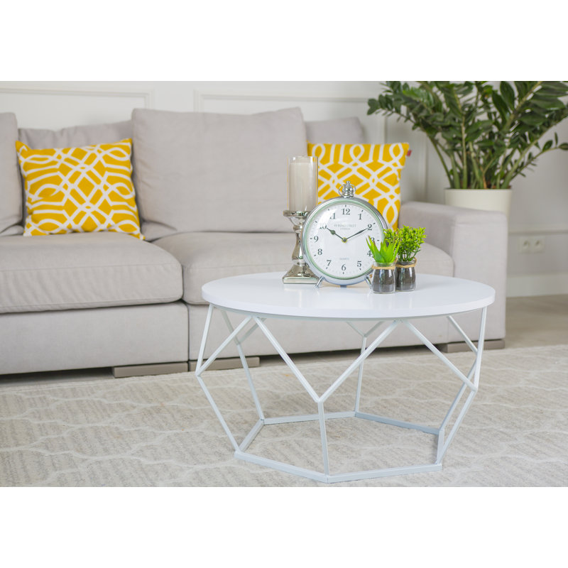 Ainsworth Frame Coffee Table, White, White