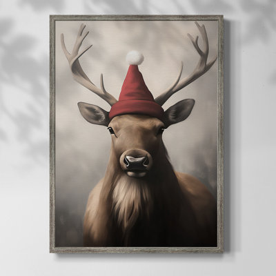 Christmas Holiday Art -Series 2-XCV Framed Print - Solid Wood
