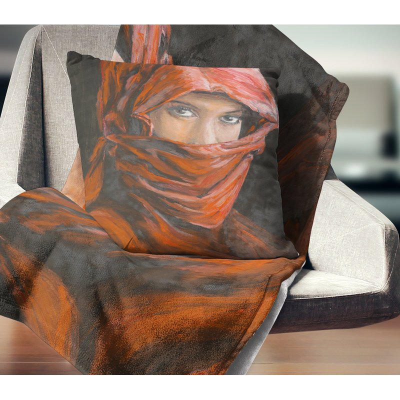 Coussin Arabian, 18 po x 18 po, Carré