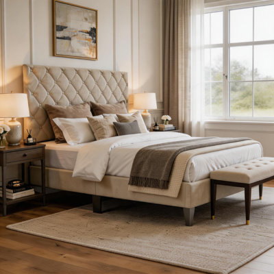 Queen Size Upholstered Bed