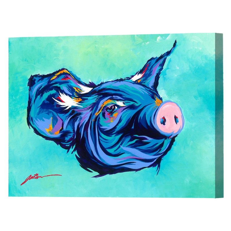 Porker, estampe numérique sur toile tendue avec châssis, H 32 po x l 40 po