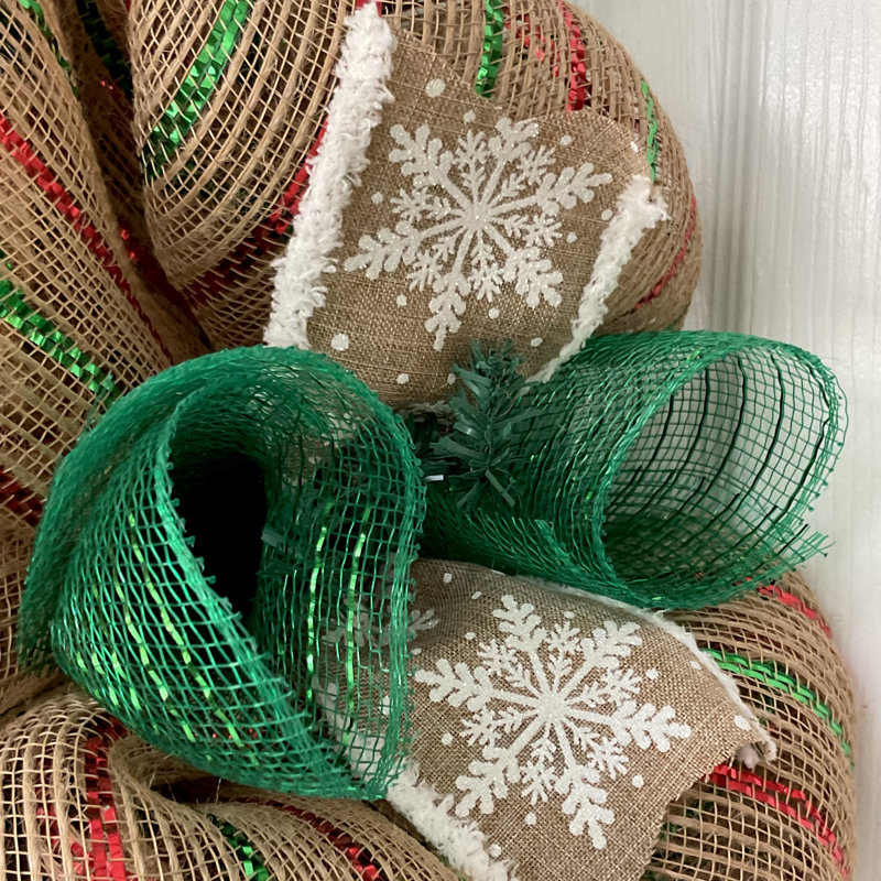 Believe In The Magic Snowman Christmas Wreath