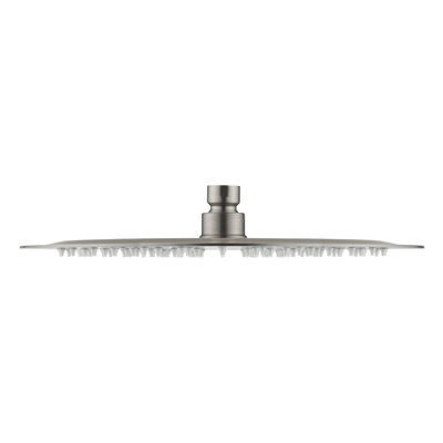 Pomme de douche circulaire à profil ultra mince en métal 12 po 1,75 gallons par minute