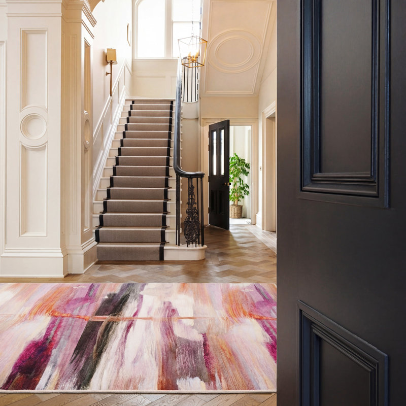Destane Abstract Cotton Machine Tufted Area Rug, 200cm x 290cm