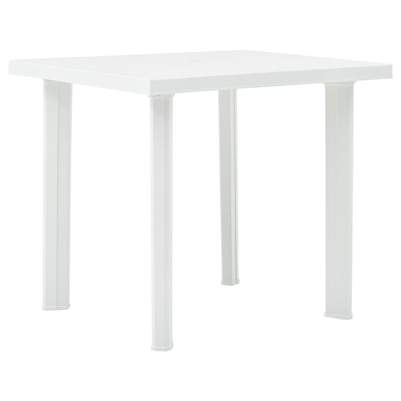 Table basse en plastique, Blanc