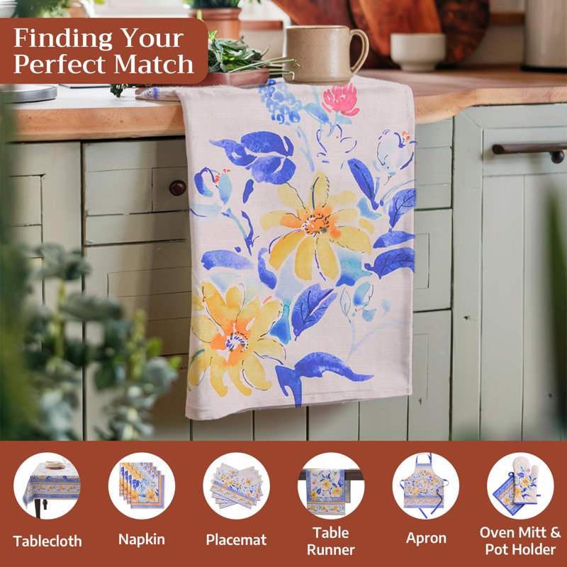 Ensemble de 3 torchons de cuisine 100% coton 27,50 po x 20 po Maison d 'Hermine