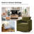 Nicha 29"W Modern Farmhouse Slipcovered Swivel Barrel Chair-125353014
