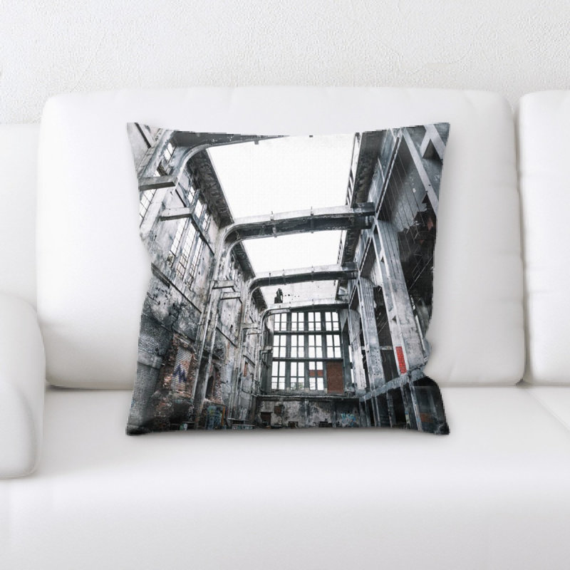 Euphemia Old and Abandoned Throw Pillow