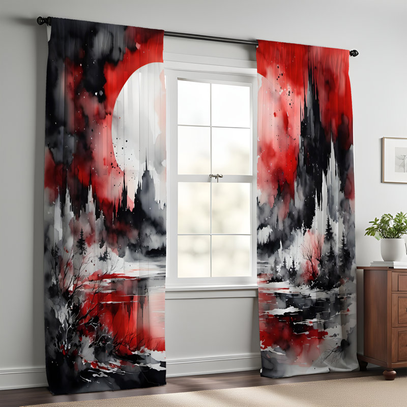 Window Curtains, 20" W x 52" L