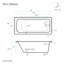 Baignoire en alcôve 60 "x 30" Voltaire-244574828-156360670
