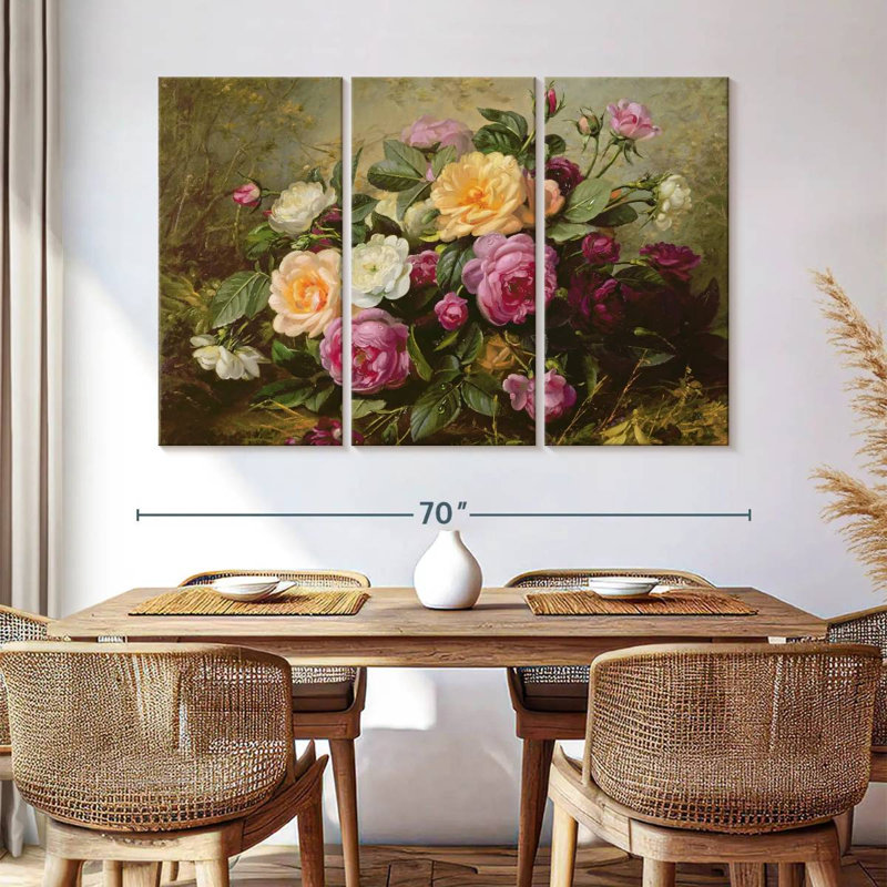 Harnek Full Blown Roses, 42" H x 65" W