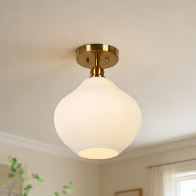 Jonny 1- Light Dimmable Semi Flush Mount