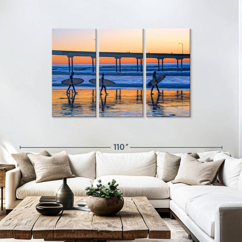 Surfeurs de plage Aletra Ocean, H 48 po x l 74 po