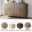 Sideboard Buffet Cabinet With Storage, 4 Door Sideboard, Multifunctional Accent Cabinet With Adjustable Layer Board
