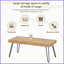 Table basse en placage de bois de frêne moderne