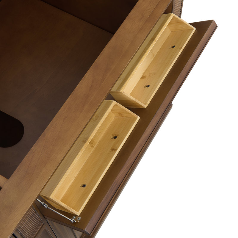 Lorelai 72'' W Double Vanity, Ethereal Noctis, Mid-Century Walnut