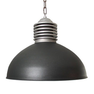 Old Industrie 1 - Light Aluminium Dome Pendant