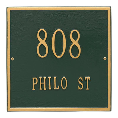 2-Line Wall Address Plaque