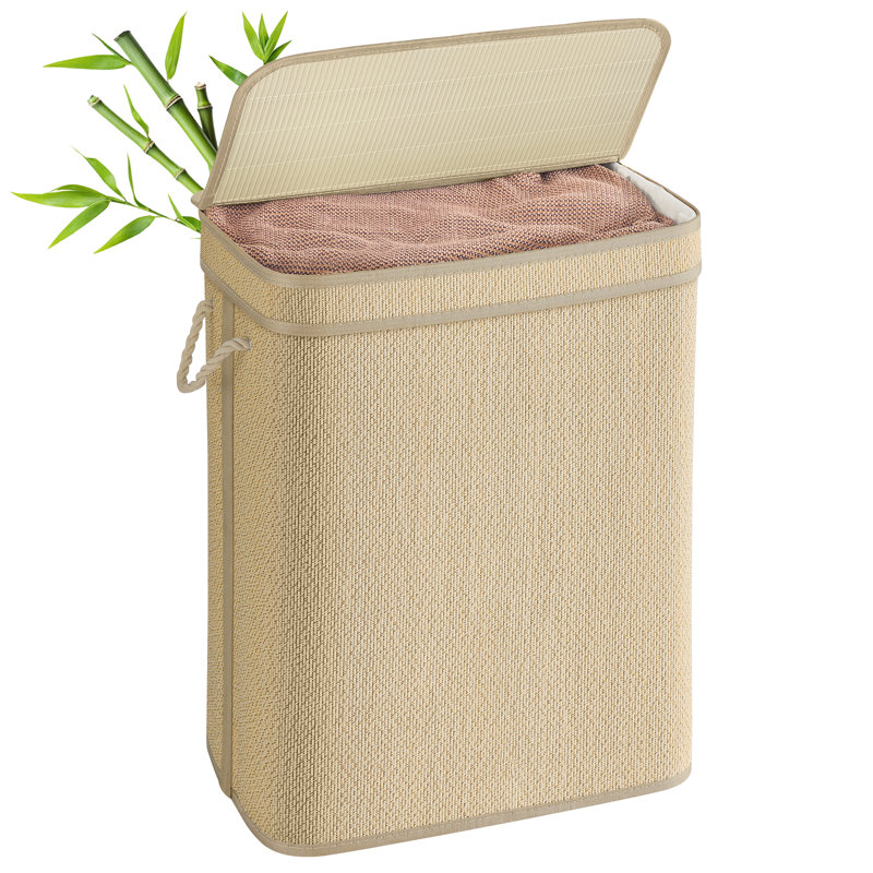 Laundry Hamper with Handles, 61cm H x 49cm W x 33cm D