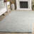 Hudsynn Ebony Hand Tufted Wool Cotton Striped Rug in Dark Green/Light Green-98673750