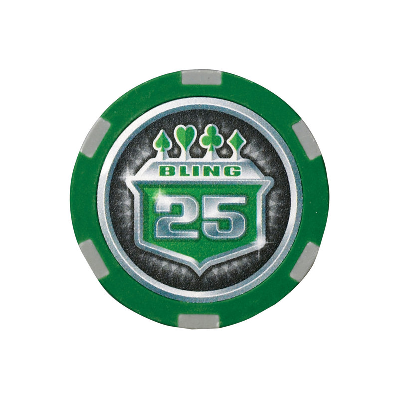Fat Cat Bling 500-Piece Poker Chips and Accessory Set, Bling