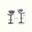 Upholstery Airlift Adjustable Swivel Barstool with Chrome Base, Set of 2-1501355298