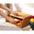 Assante Food Bread Storage Container Bamboo Bread Bin Storage Counter Top Roll Top Bread Box
