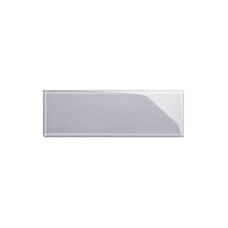 Glass Subway 4" x 12" Wall Tile, Lavender Gray