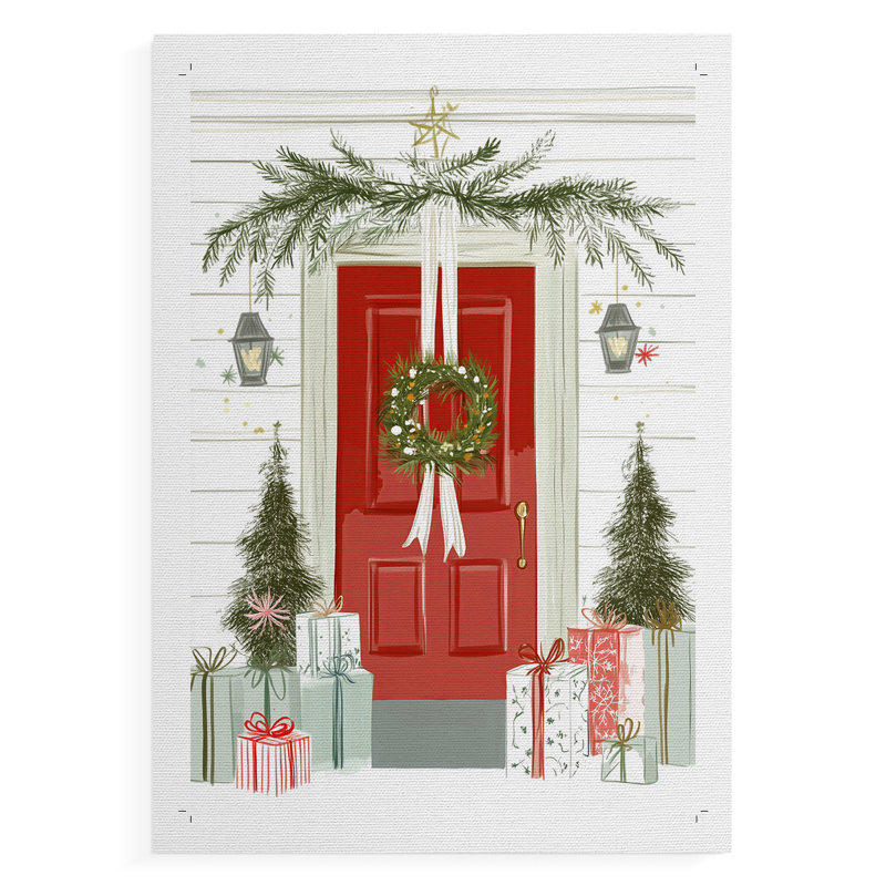 Christmas Holiday Art CCLX - Impression sur toile seulement - NON-CADRE, H 18 po x l 12 po