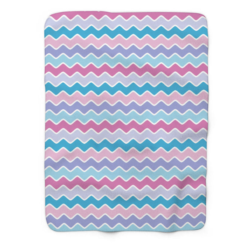 Couverture en sherpa de qualité supérieure 1 pièce Fairy Unicorn 0002, L 50 po x L 60 po