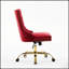 Chaise de bureau moderne rembourrée et capitonnée en velours avec base en métal doré, chaise de bureau pivotante réglable-1807764640-1807764646-1807764650