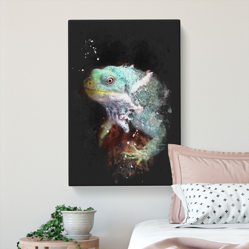 Fiji Iguana - Wrapped Canvas, 91cm H x 60cm W x 3cm D