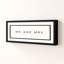 Mr And Mrs Typography - Single Picture Frame Print on Wood