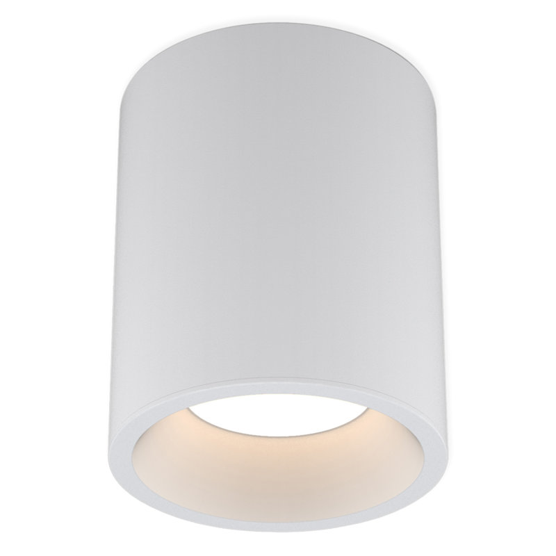 Kos LED Outdoor Flush Mount, 130, Textured White