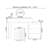 Makeup Vanity with Light mirror,5 drawers,1 chair
