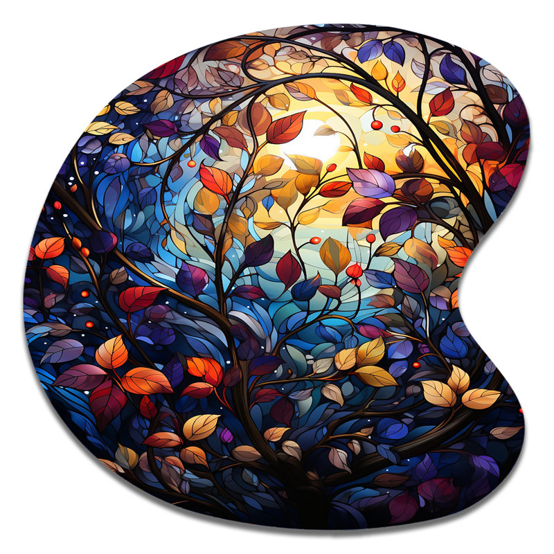 Pacome - Botanicals, art mural unique en métal, reproduction d'art asymétrique moderne, H 33 po x l 33 po