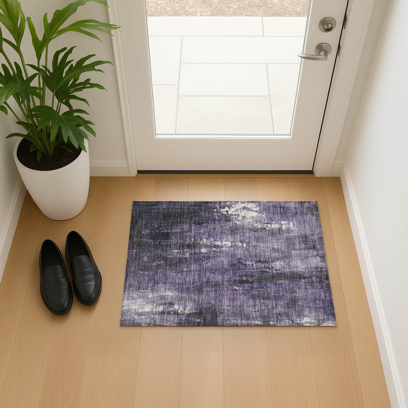 Premium Machine Washable Strinko AMF1683 Modern Rug, Rectangle 1'8" x 2'6"