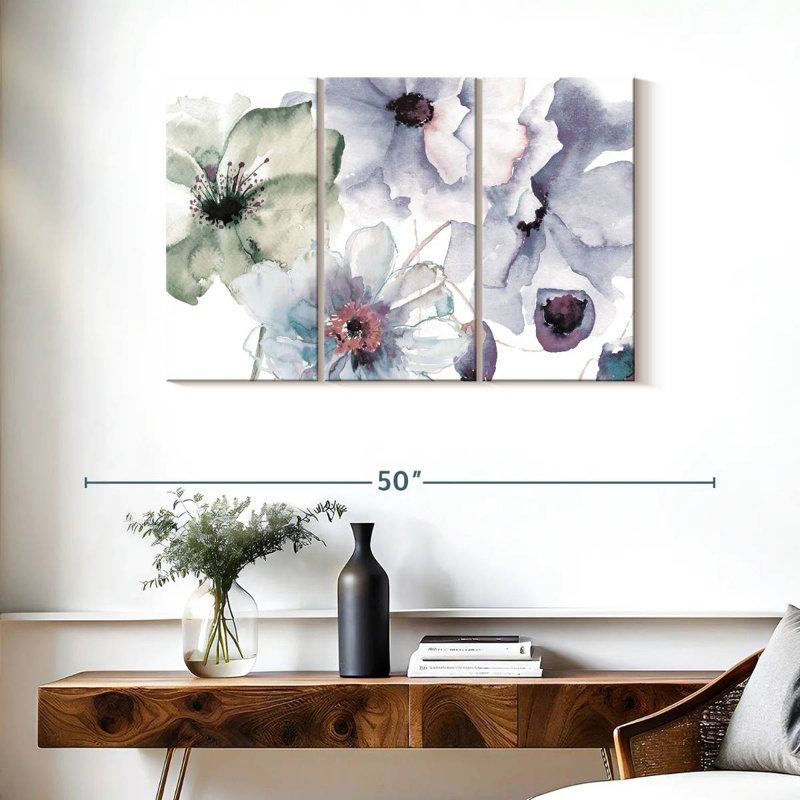 Harnek Flowering Blue Hues II, 24" H x 38" W