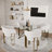 Boucle Barrel Dining Side Chairs With Arms-429762950-429762947