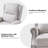 Pharris Manual Push Back Recliner with Nailheads-93331278