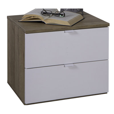 Gelosia 50cm W Manufactured Wood Bedside Table