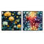 Esteban - Ensemble de 2 collages carrés botaniques abstraits-101846316-101846321