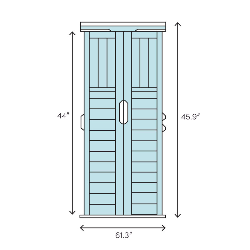 5 ft. W x 3 ft. D Plastic Horizontal Tool Shed