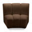 Chaise d'appoint modulaire Madeline, velours doux-1964482222