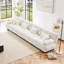 Canapé modulaire 4 places à assise profonde, canapé en chenille, canapé rembourré confortable pour salon, appartement, studio, bureau-1573766692