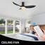 Ventilateur de plafond 45 po avec lumières DEL Efemena-26590373