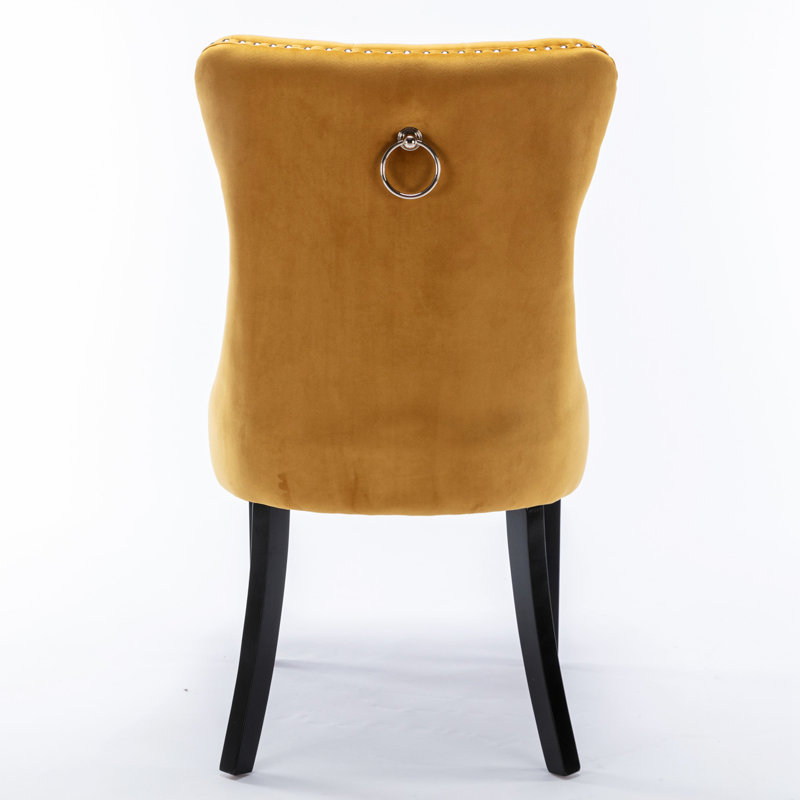 Gigee Dining Chair, Gold, Black